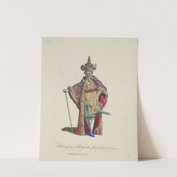 Habit of an ambassador from Siam in 1749. Ambassadeur de Siam. (1757-1772) by Charles Grignion