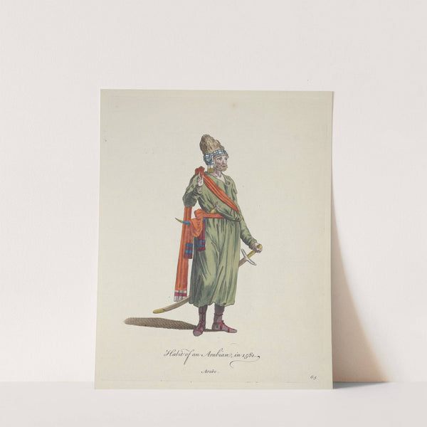 Habit of an Arabian in 1581. Arabe. (1757-1772) by Charles Grignion