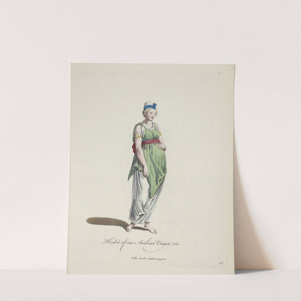 Habit of an Arabian virgin. Fille Arabe des montagnes. (1757-1772) by Charles Grignion