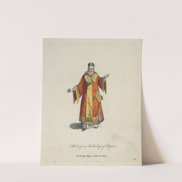 Habit of an archbishop of Russia. Archrêque Russe en habit du choeur. (1757-1772) by Charles Grignion