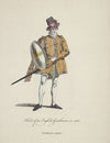 Habit of an English gentleman in 1588. Gentilhomme Anglois. (1757-1772)