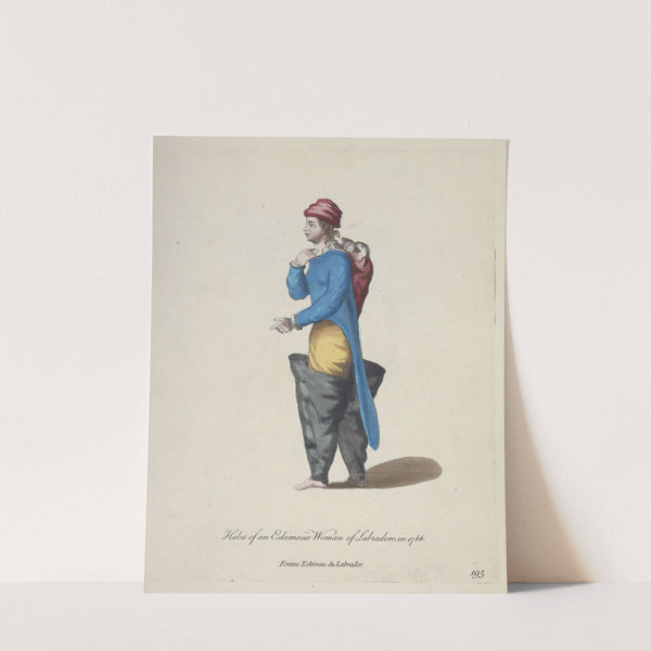 Habit of an Eskimaux woman of Labrador in 1766. Femme Eskimau du Labrador. (1757-1772) by Charles Grignion