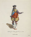 Habit of an Italian gentleman in 1626. Gentilhomme d’Italie. (1757-1772)