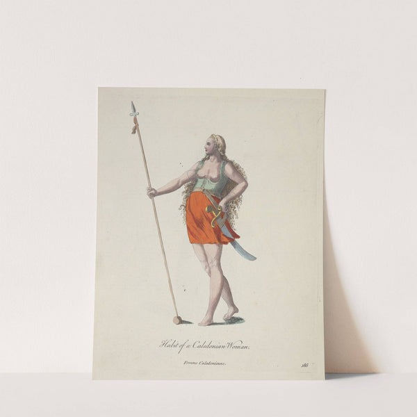 Habit of Caledonian woman. Femme Caledonienne. (1757-1772) by Charles Grignion