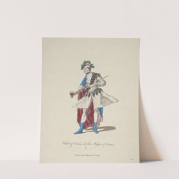 Habit of Comus in the Masque of Comus. Comus dans le Masque de Comus. (1757-1772) by Charles Grignion