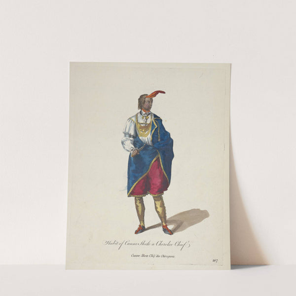 Habit of Cunne Shote a Cherokee Chief. Cunne Shote Chèf des Chiroquois. (1757-1772) by Charles Grignion