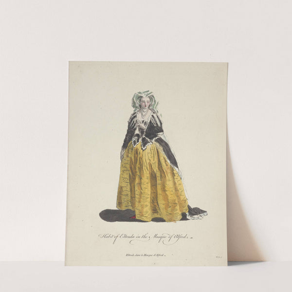Habit of Eltruda in the Masque of Alfred. Eltrude dans le Masque d’Alfred. (1757-1772) by Charles Grignion