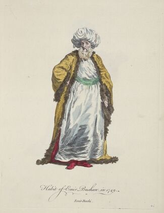 Habit of emir bashaw, in 1749. Emir-bachi. (1757-1772)