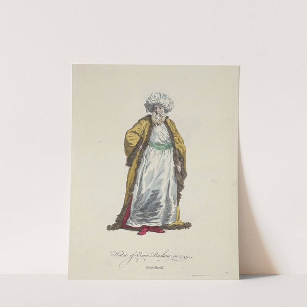 Habit of emir bashaw, in 1749. Emir-bachi. (1757-1772) by Charles Grignion