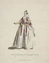 Habit of Imoinda in the Tragedy of Oroonoko. Imoidnde dans la Tragédie d’Oroonoko. (1757-1772)