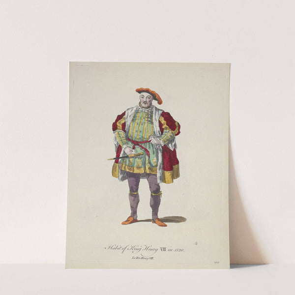 Habit of King Henry VIII in 1520. Le Roi Henry VII. (1757-1772) by Charles Grignion
