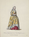 Habit of Lady Elizabeth queen to King Henry VII in 1490. Elizabeth femme du roi Henry VII. (1757-1772)