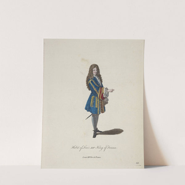 Habit of Louis XIV King of France. Louis XIV Roi de France. (1757-1772) by Charles Grignion
