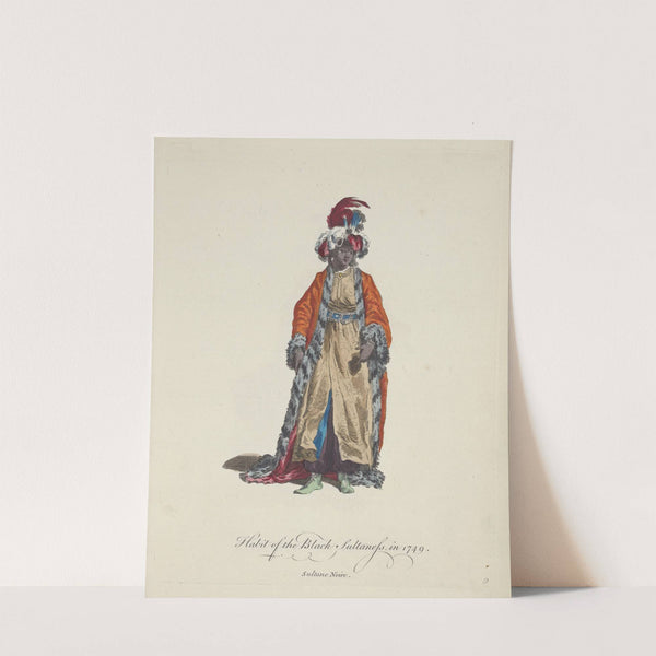 Habit of the black sultaness in 1749. Sultane noire. (1757-1772) by Charles Grignion