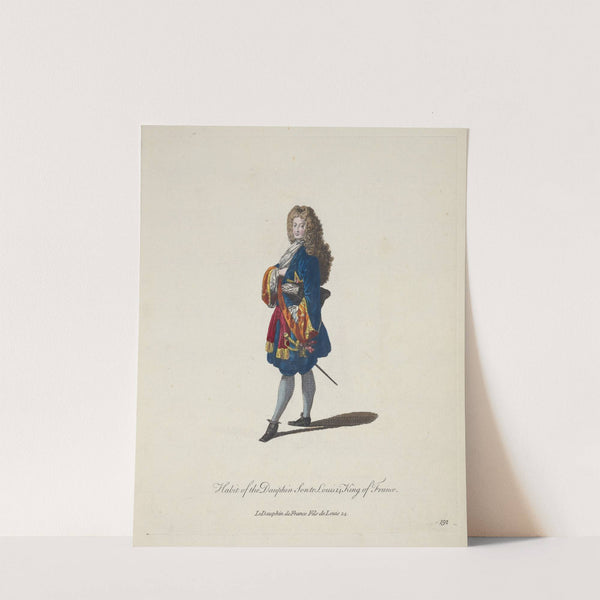 Habit of the dauphin son to Louis XIV King of France. Le dauphin de France fils de Louis XIV. (1757-1772) by Charles Grignion