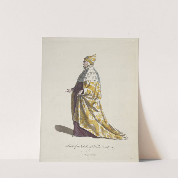 Habit of the Duke of Venice. Le Dogede Venise. (1757-1772) by Charles Grignion