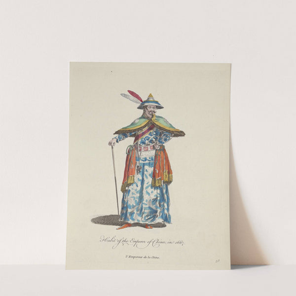 Habit of the emperor of China, in 1667. L’empereur de la Chine. (1757-1772) by Charles Grignion