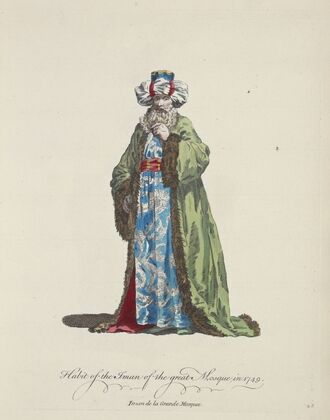 Habit of the iman of the great mosque in 1749. Iman de la grande mosquee. (1757-1772)