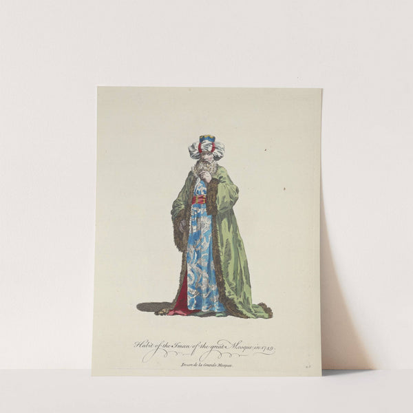 Habit of the iman of the great mosque in 1749. Iman de la grande mosquee. (1757-1772) by Charles Grignion