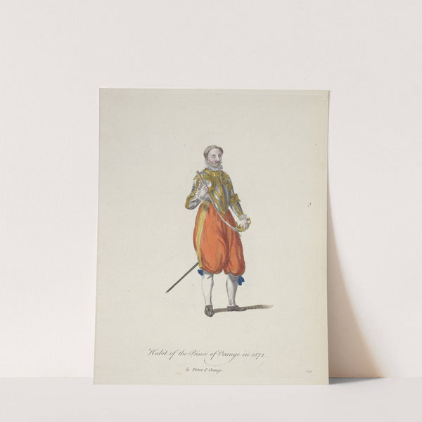 Habit of the Prince of Orange in 1572. Le Prince d’Orange. (1757-1772) by Charles Grignion