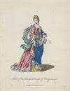 Habit of the Princess Dowager of Conty in 1700. La Princesse de Conty Douairiere. (1757-1772)