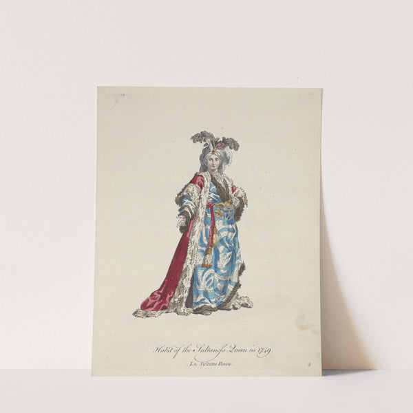 Habit of the sultaness queen in 1749. La sultane reine. (1757-1772) by Charles Grignion