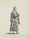 Habit of the Turkish lady of the grand seigniors seraglio, in 1568. Dame de condition Turque, dans le serail. (1757-1772)