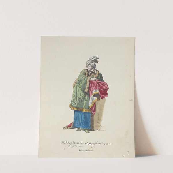 Habit of the white sultaness in 1749. Sultane blanche. (1757-1772) by Charles Grignion