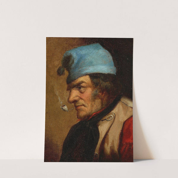 Habitant with Blue Tuque and Pipe by Cornelius David Krieghoff