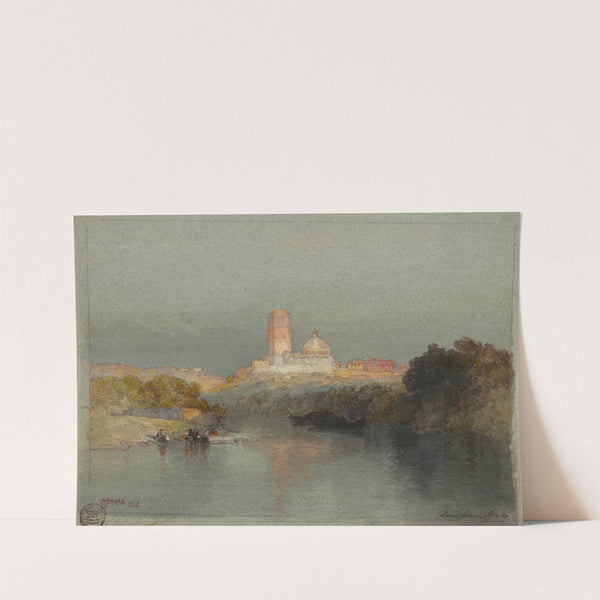 Hacienda on the Lerma River, San Juan, Mexico by Thomas Moran