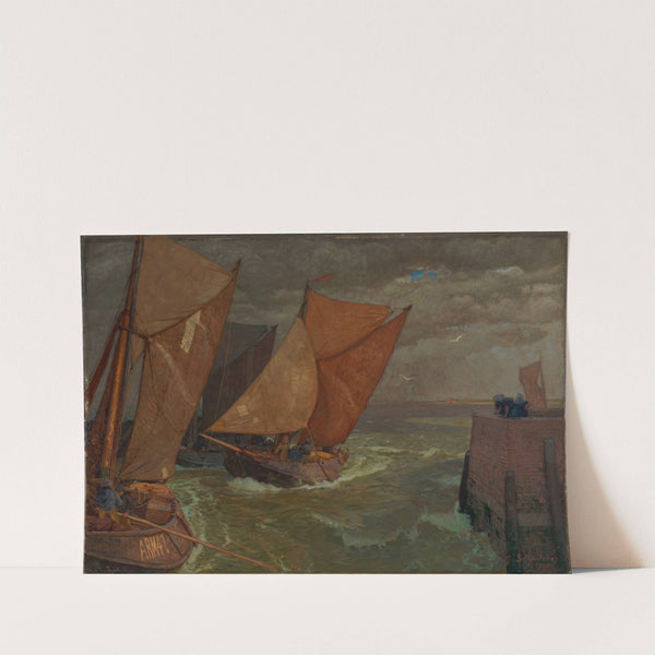 Hafeneinfahrt von Vlissingen by Gustav Schönleber