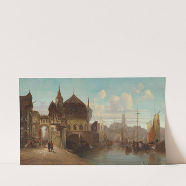 Hafenstadt (1880) by Karl Kaufmann