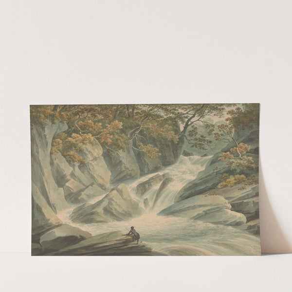 Hafod; Upper Part of Cascade by John Warwick Smith