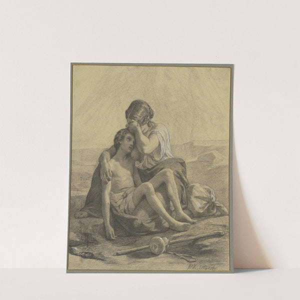 Hagar and Ishmael by Johann Heinrich Hasselhorst