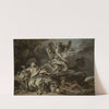 Hagar And Ishmael In The Desert With The Angel by François Boucher