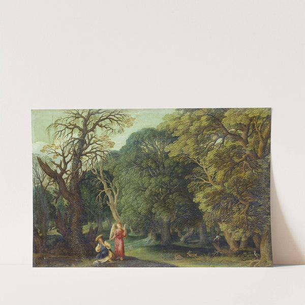 Hagar and the Angel in the Desert by Johann König