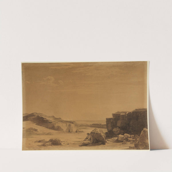 Hagar in der Wüste (1. Mose 21, 16) by Johann Wilhelm Schirmer