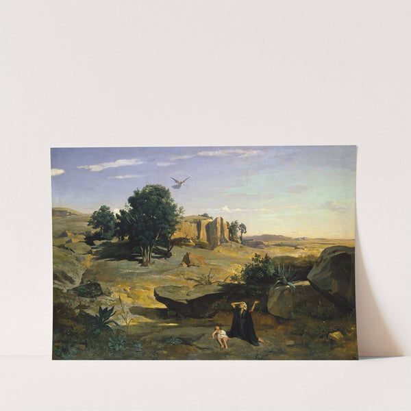 Hagar in the Wilderness by Jean-Baptiste-Camille Corot