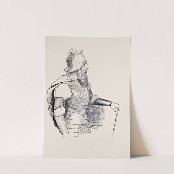 Hagen. Brustbild (1897) by Hans Thoma