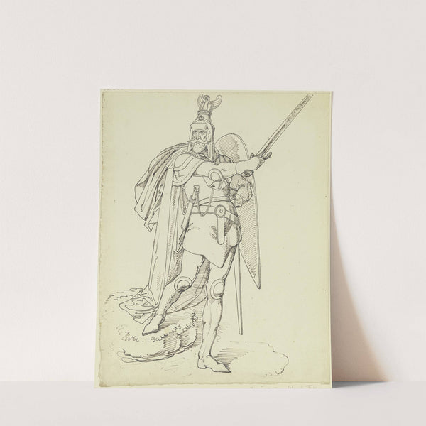 Hagen mit gezogenem Schwert by Ferdinand Fellner