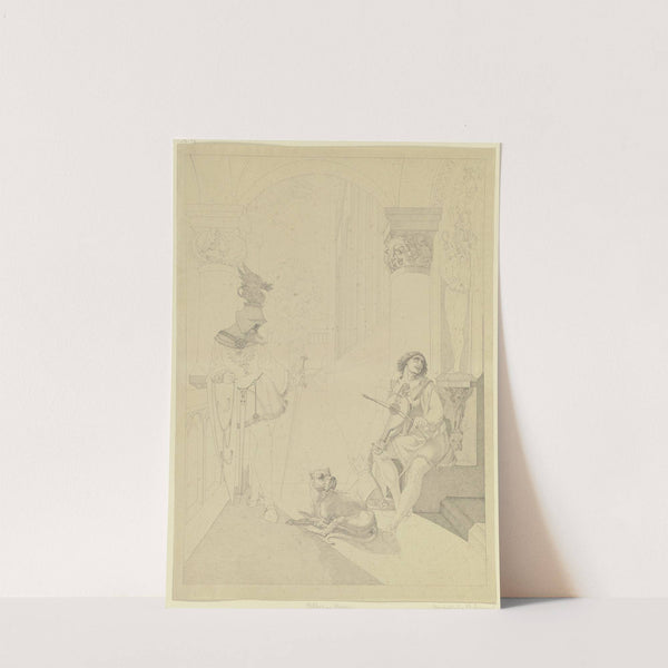 Hagen und Volker halten Schildwache by Ferdinand Fellner