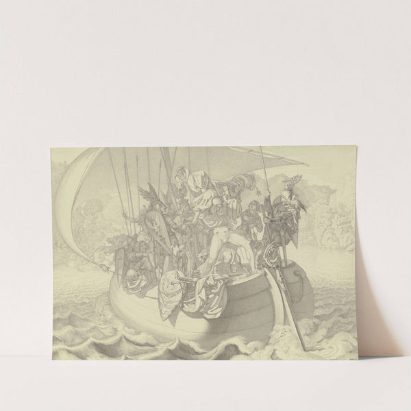 Hagen wirft den Kaplan über Bord by Ferdinand Fellner