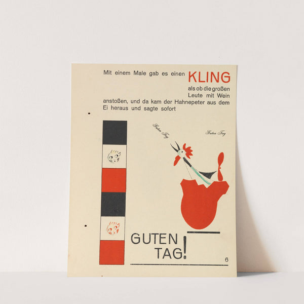 Hahne Peter (1924) by Kurt Schwitters