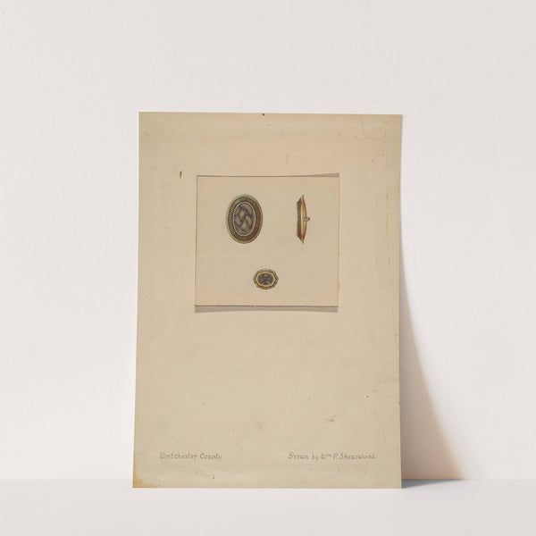 Hair Brooch and Ring by William P. Shearwood