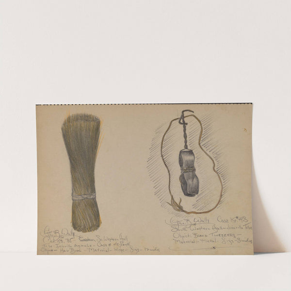 Hairbrush and Beard Tweezers by George B. Wally