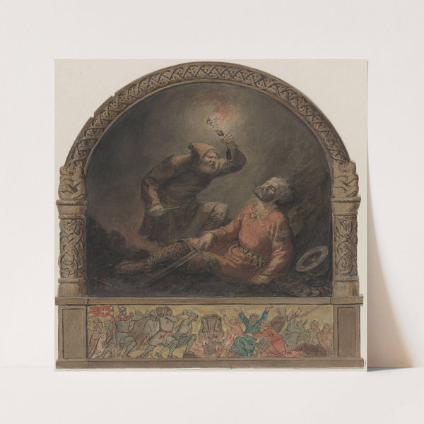 Håkon Jarl og Kark (1845) by Adolph Tidemand