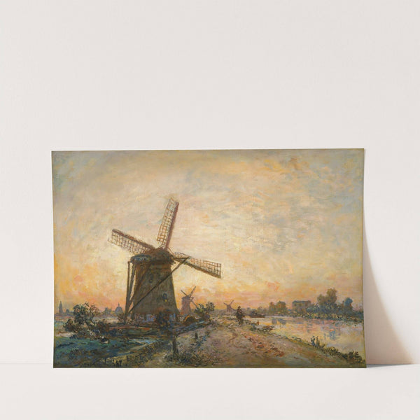 Halage En Hollande by Johan Barthold Jongkind