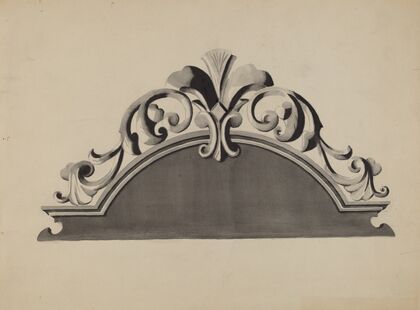 Half-canopy Carved Bed