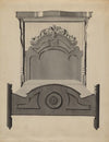 Half-canopy Carved Bed