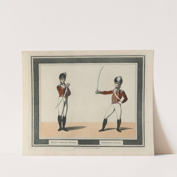 Half Circle Guard, Medium Guard (1799) by Thomas Rowlandson